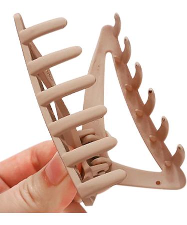 Hair Claw Clips Girls Women Nonslip French Matte Claw Clip for Thin Hair Curly Straight Long Hair - 6 Packs / Set 1 count (Pack of 1) - Buy Online on SooperMarket.com