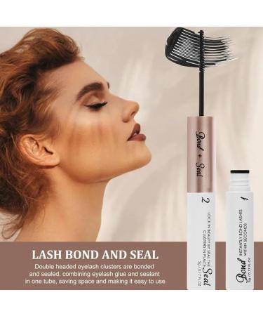 Lashes Bond and Seal - Waterproof Cluster Lash Glue for Individual Lashes | Long Retention | Latex-Free Eyelash Extensions Glue | DIY Applications - Buy Online on SooperMarket.com