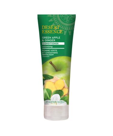 Desert Essence Green Apple & Ginger Conditioner - 8 Fl Ounce - Volume for Fine Hair - Moisturizing - Thickening - Volatizing - Extracts & Oils - Vitamins - Antioxidants - Smooth & Silky Green Apple Ginger 8 Fl Oz (Pack o...
