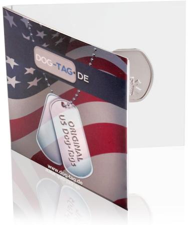 Personalized Dog ID Tags | Custom Embossed Chains | Set of 2 with Silencers | Military Style Rambo Design | International Shipping - Buy Online on SooperMarket.com