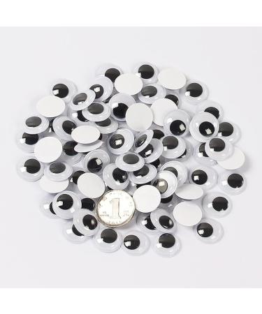 200pcs Self-Adhesive Wiggly Googly Eyes 8mm for Dolls, Crafts - Black & White - Buy Online on SooperMarket.com