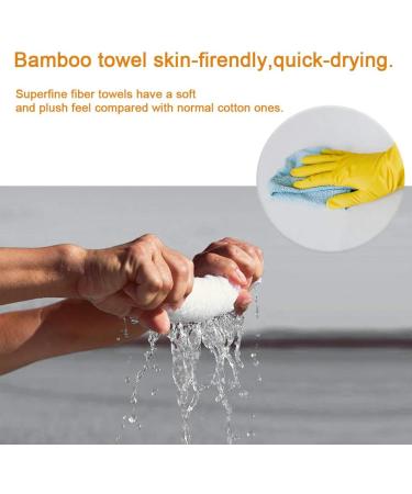 NBLJF Multicolor Small Washcloths Set 10 Pack - Soft & Absorbent Baby Bath Towels 10'' x 10'' - Ideal for Newborns, Face Cloths, Kitchen, Bathroom - Multi-Purpose Fingertip Towels - Buy Online on SooperMarket.com
