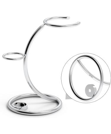 Linkidea Shaver Kit Storage Stand - Stainless Steel Holder for Safety Razor & Shaving Brush | Perfect for Bathroom & Shower | Compatible with Manual Razors (Silver - Buy Online on SooperMarket.com