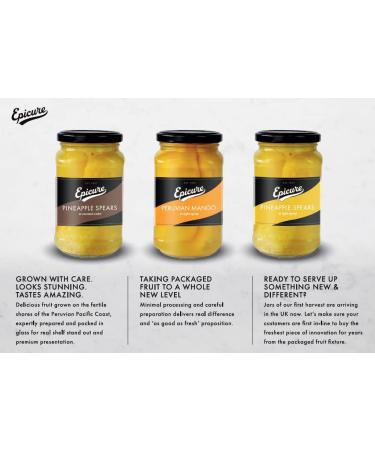 Epicure Jarred Peruvian Mango Slices in Light Syrup 370 g (Pack of 6) - Buy Online on SooperMarket.com
