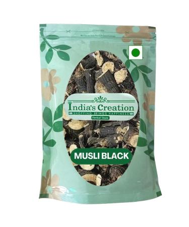 India's Creation Musli Black-Curculigo orchioides-Raw Herbs-Kali Musli-Siyah Musli-Shyam Musli-Jadi Booti-Single Herbs (500 Gram) 500.00 g (Pack of 1)