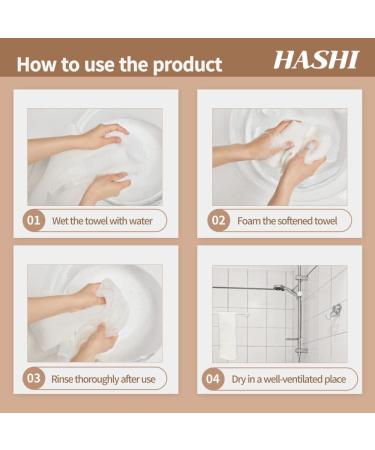 Korean Body Exfoliating Cloth for Sensitive Skin - Eco-Friendly Wash Scrubber for Clean Shower Towels - Loofah Scrub for Back - 11.4 x 38.2 Inches - Buy Online on SooperMarket.com