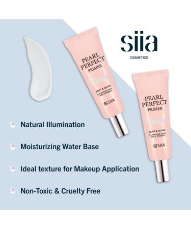 SIIA Cosmetics Pearl Perfect Primer - Delicate & Moisturizing Formula for Enhanced Natural Glow - 0.68 fl oz - Buy Online on SooperMarket.com