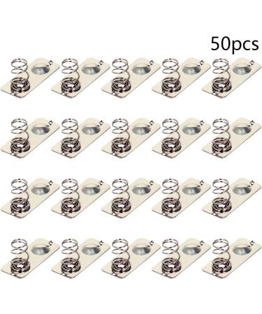 Buy Heyiarbeit 50pcs AAA Battery Spring Plate - Positive to Negative Conversion Contact 21mmx9mm - High Quality Nickel Plated - Ideal for Electronics Projects - Buy Online on SooperMarket.com