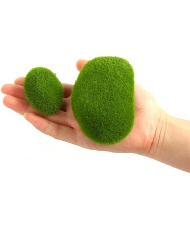 CCINEE 34pcs Artificial Moss Rocks - Perfect for Floral Arrangements, Fairy Gardens, and Crafting - Buy Online on SooperMarket.com