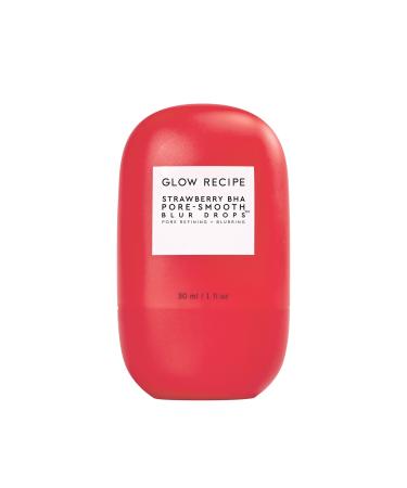 Glow Recipe Strawberry BHA Pore-Smooth Blur Drops - Silicone-Free  Oil-Free - BHA Primer Face Makeup Pore Minimizer - Antioxidant Face Serum for Women - Pore Reducer for Hydrating  Glowing Skin (30ml)