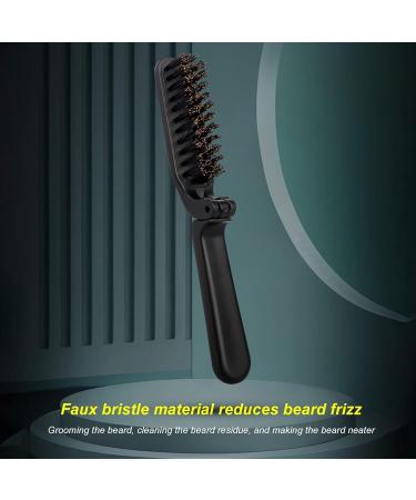 Collapsible Hairbrush & Travel Beard Styling Combs | Double-Headed Antistatic Brushes for Men | Smooth Shine & Style Anywhere - Buy Online on SooperMarket.com