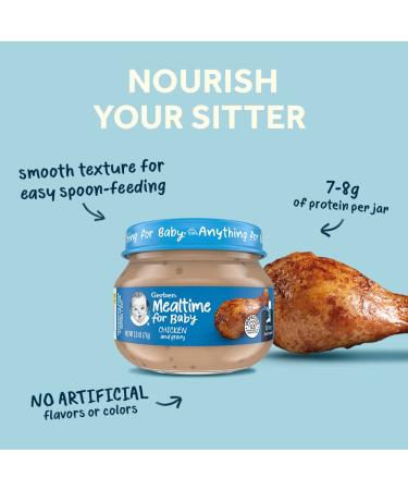 Gerber 2nd Foods Meat Variety Pack - Chicken & Turkey - 2.5oz Jar (Pack of 12) | Mealtime for Baby - Buy Online on SooperMarket.com