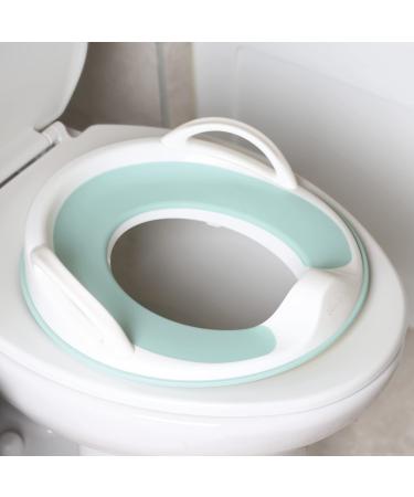 Potty Training Seat for Boys and Girls With Handles, Fits Round & Oval Toilets, Non-Slip with Splash Guard, Includes Free Storage Hook - Jool Baby