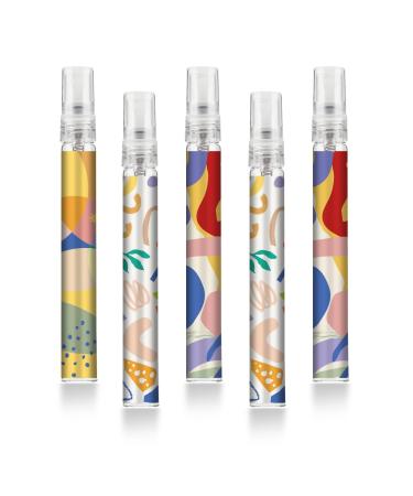 Shu mizara Portable Mini Refillable Perfume Atomizer Bottle Atomizer Travel Size Spray Bottles Accessories Atomizer Perfume Bottle Scent Pump Case for Travel Flower Yellow