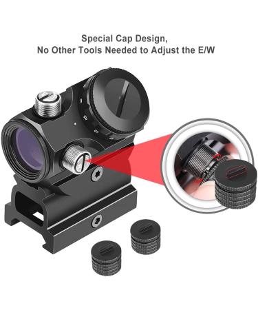 Feyachi RDS-22 2MOA Micro Red Dot Sight with 0.83 Riser Mount - Compact Scope for Absolute Co-Witness - Buy Online on SooperMarket.com