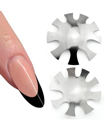 Deep Oval Easy French Smile Line Nail Art Manicure Edge Trimmer Nail Cutter Acrylic Tool with 9 Sizes HJ-NAT200-FS13