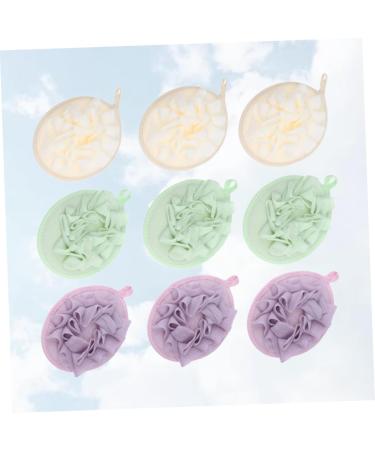 NOLITOY 9pcs Mesh Bath Ball Set | Premium Loofah Shower Pouf & Body Sponge | Soft Scrubber for a Refreshing Bath Experience - Buy Online on SooperMarket.com