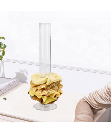 Clear Acrylic Scrunchie Holder Stand - Hair Tie Organizer for Teen Girls - 11 inch - Perfect Gift Idea - Buy Online on SooperMarket.com