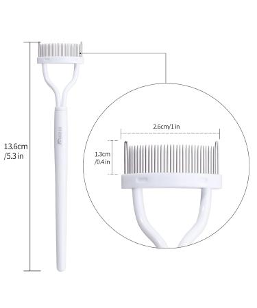 MSQ Stainless Steel Eyelash Comb - Curly Winder & Separator Tool for Perfect Mascara Application - Buy Online on SooperMarket.com