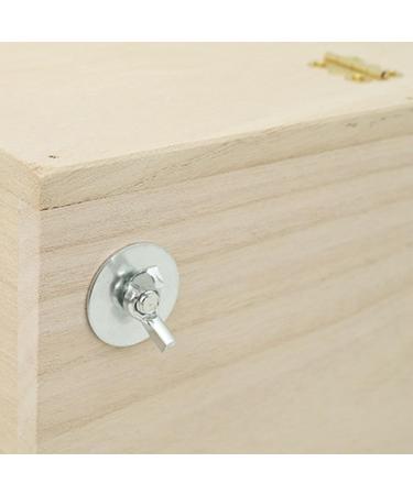 Wooden Parrot Breeding Box | Cockatiel Parakeet Nesting Box | Natural Wood Breeding Cage House for Lovebirds Cockatiel Budgie Conure Finch Parakeet Mating Hatching 1Pc - Buy Online on SooperMarket.com