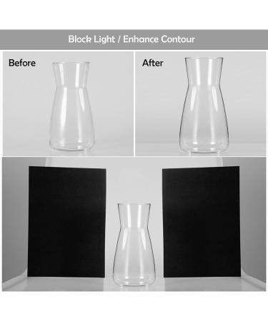 Meking 3 in 1 Photography Reflector Cardboard 17x12 inch A3 Folding Light Diffuser Board - Black Silver White for Product and Food Photography - Buy Online on SooperMarket.com