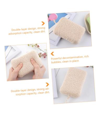 4 Pcs Moisturizing Bath Sponges & Scrubber Gloves - Natural Loofah Body & Face Wash - Soft Shower Sponges for Ultimate Cleanliness - Buy Online on SooperMarket.com