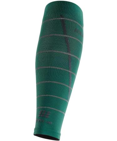 CEP Reflective Green Calf Sleeves - Women II | High Visibility Compression Gear - Buy Online on SooperMarket.com