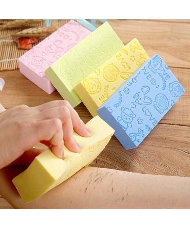 Ultra Soft Exfoliating Body Clean Sponge Set - 3 pcs Asian Bathing Goods for Enhanced Blood Circulation | Perfect for Unisex Shower & Bath - Buy Online on SooperMarket.com
