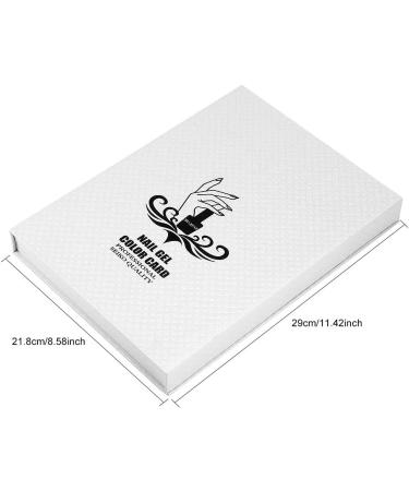 Nail Art Display Book Nail Color Chart Display Professional Salon Nail Color Swatches Nail Practice Card Design Board Nail Tip Storage Tools for Nail Art Showing(white) - Buy Online on SooperMarket.com