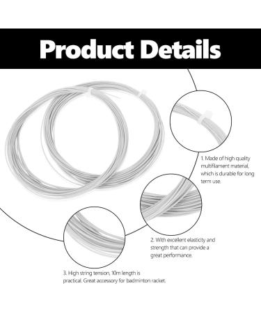 Buy Keenso Badminton Racket String - 2 Pieces 10m High Flexibility 0.7-0.8mm - Premium Replacement White | International Shipping - Buy Online on SooperMarket.com