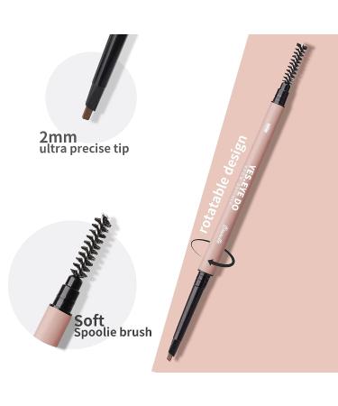 Brow Microfilling Eyebrow Pencil - Waterproof Brow Definer for Natural Fluffy Brows - Long Lasting Brunette Shade by YES.EYE DO - Buy Online on SooperMarket.com