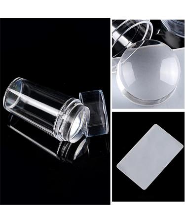 Tumotsite Nail Stamping Kit | DIY Transparent Silicone Stamps & Scrapers - Easy Clean Nail Art Tools for All Sizes - Buy Online on SooperMarket.com