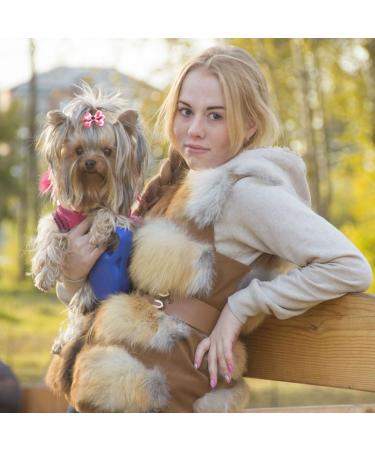 Leeq Dog Hair Grinding Accessories - Pet Bowknot Hair Rope with Rubber Band for Long-Haired Dogs & Cats - 20 Random Color Packs - Buy Online on SooperMarket.com