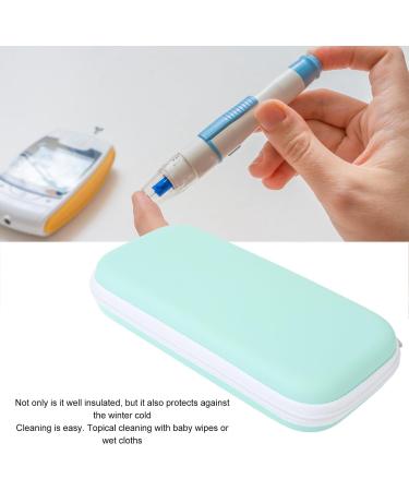 Insulin Cooler Travel Case Medical Cooler Bag Odorless Lightweight Easy to Clean Insulin Pen Insulation (Vanilla Green) - Buy Online on SooperMarket.com