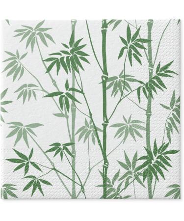 Buy PAW 3-Layer Paper Napkins (33x33 cm) - 20 Pack | Perfect for Birthdays Weddings & Parties | Eco-Friendly Bamboo Design - Green Stripes - Buy Online on SooperMarket.com