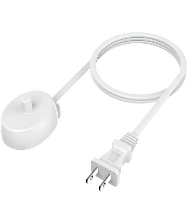 Electric Toothbrush Charger for Braun Oral-B Replacement Type 3757 Charging Cord IP67 Waterproof Inductive for Pro500 Pro1000 2000 2500 3000 8000 Pro/Smart/Genius/Vitality/iO Series 6-1 for bruan-1