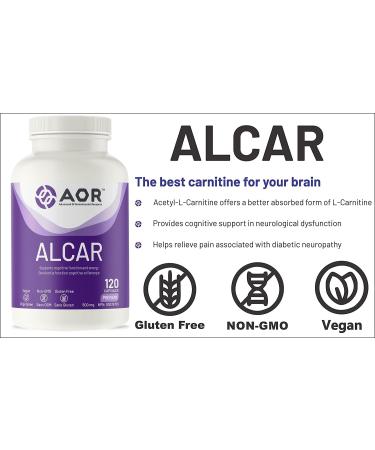 AOR - ALCAR 120 Capsules - Helps to Reduce Fatigue - Helps to Relieve Pain Associated with Diabetic Neuropathy - Helps Maintain Cognitive Function During Aging - Buy Online on SooperMarket.com