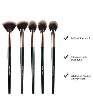Fan Brushes Set for Highlighting and Blending - 5pcs - Buy Online on SooperMarket.com