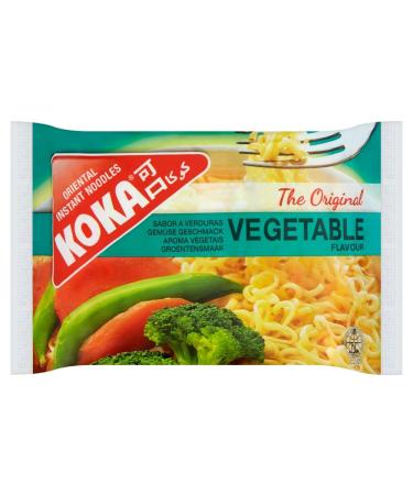 Koka Oriental Style Instant Noodles | Vegetable Flavour | Snack or Meal Accompaniment | Ready in 2 Minutes | 85g (Pack of 30)