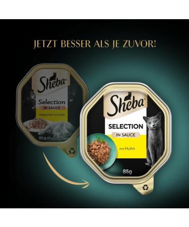Buy Sheba Selection in Sauce - Chicken Cat Food for Adult Cats - 22 x 85g - International Shipping Available - Buy Online on SooperMarket.com