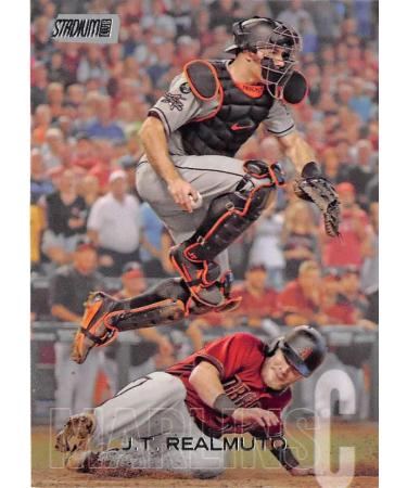 2018 Topps Stadium Club #287 J.T. Realmuto Miami Marlins Baseball Card - GOTBASEBALLCARDS