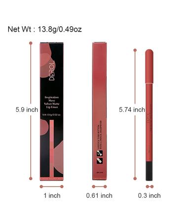 Long Lasting Waterproof Creamy Lip Liner Pencil | High Pigmented & Non-Dry | Up to 12 Hours Wear | Professional Matte Lip Makeup (05 POSSESSIVE) - Buy Online on SooperMarket.com
