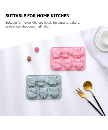 Alipis 2 Pcs Baking Cake Mold Roasting Pan Baking Pans Ice Cube Lollipop Molds Silicone Mold Tool Household 19.9x13.8cm Blue - Buy Online on SooperMarket.com