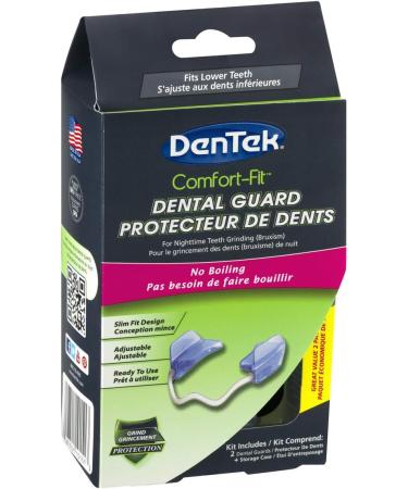 DenTek Comfort Fit Dental Guard - 2 Pack - Mouth Guard for Grinding Teeth Comfort-Fit Dental Guard - Buy Online on SooperMarket.com