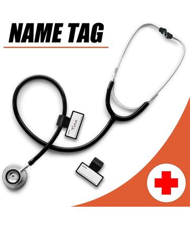 Custom Stethoscope Name Tag - Two-Sided ID Clip for ADC MDF & Littmann - Perfect for Nurses EMTs Vets & Med Students - Buy Online on SooperMarket.com