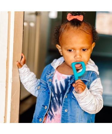 ARK Grabber Standard - Textured Medium Turquoise | Chewing & Teething Tool for Kids | Improve Jaw Motor Skills & Fine Motor Skills | Care Instructions Included - Buy Online on SooperMarket.com