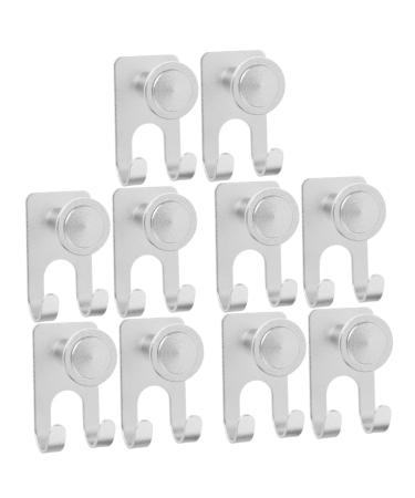 Cabilock 10 pcs No hook shaver holder for the bathroom shaving hook for bath towel razor storage aluminum alloy clothes hook man space aluminum