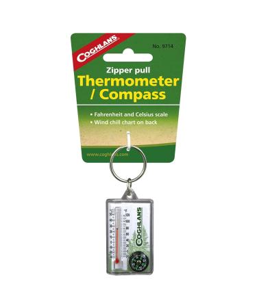 Coghlan's Zipper Pull Thermometer & Compass (3-Pack) - Accurate Weather Readings in & | Ideal for Outdoor Adventures | International Shipping Available - Buy Online on SooperMarket.com