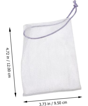 MUSISALY 80 Pcs Soap Bag Soap Net Foaming Net Face Scrubber Facial Cleaning Soap Bag Sulphur Soap Nylon - Buy Online on SooperMarket.com