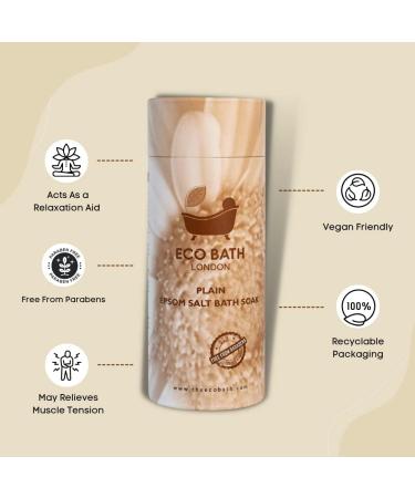 Pure Epsom Salt Bath Soak 250g Tube - Rich Magnesium Formula for Post-Workout Recovery | Eco Bath London - Buy Online on SooperMarket.com